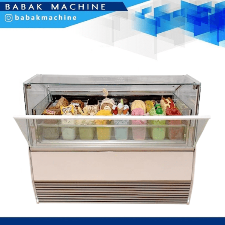 تاپینگ بستنی پارس گل 16 لگن مدل NEWEST GLASS