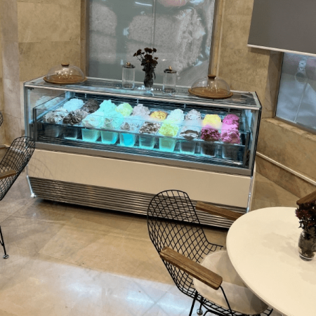 تاپینگ بستنی 16 لگن پارس گل مدل NEWEST GLASS